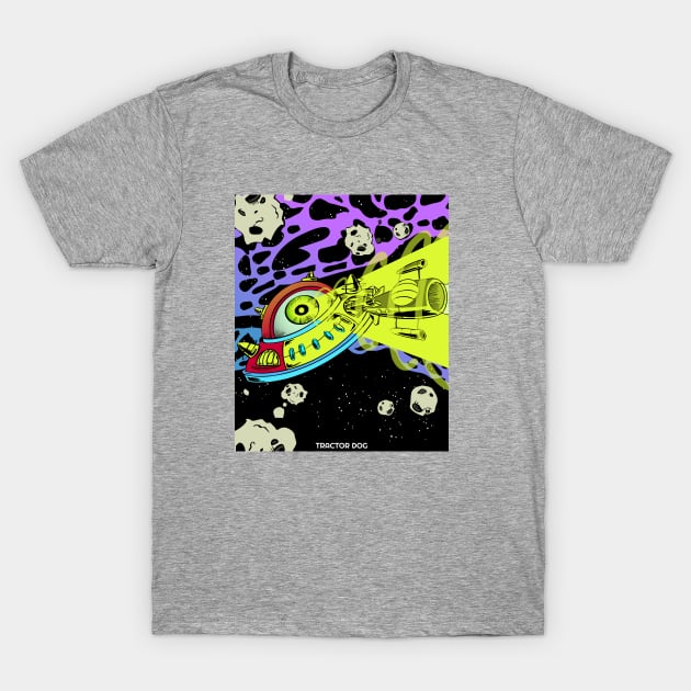 Eyeball Flying Saucer T-Shirt by tractordog